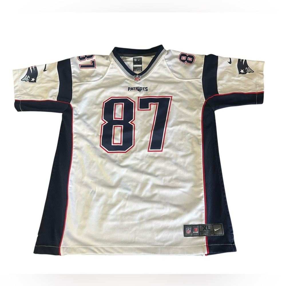 Nike Boys New England Patriots Rob Gronkowski Away Jersey Size XL